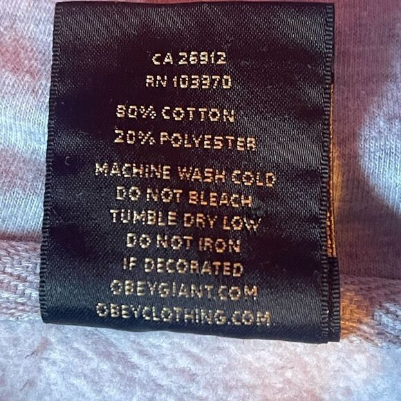 Obey grey hoodie sz M - Picture 6 of 6
